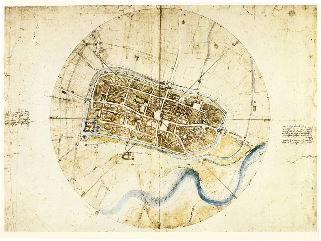 242-Town plan of Imola